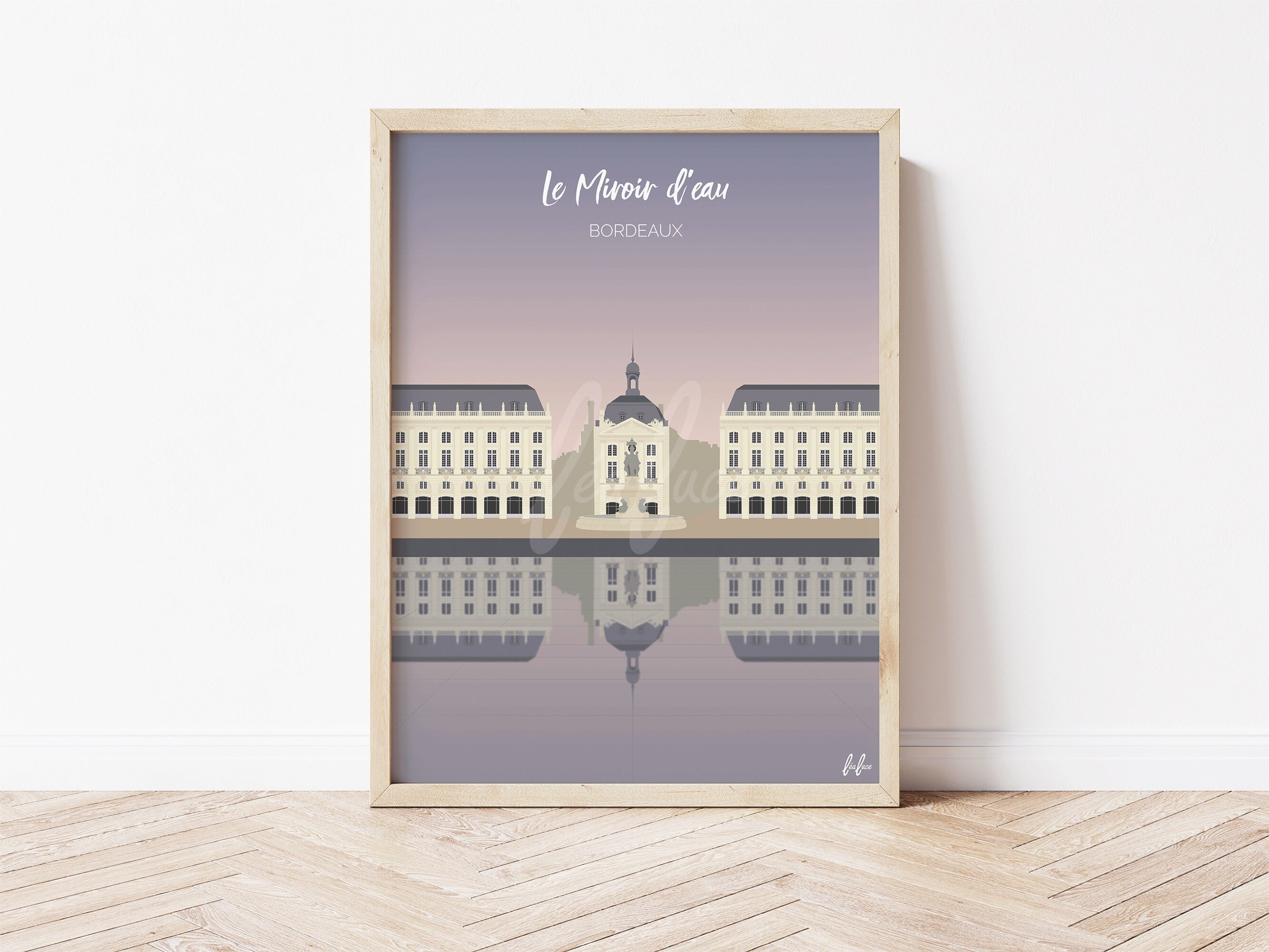 Affiche - Le Miroir d'eau Bordeaux