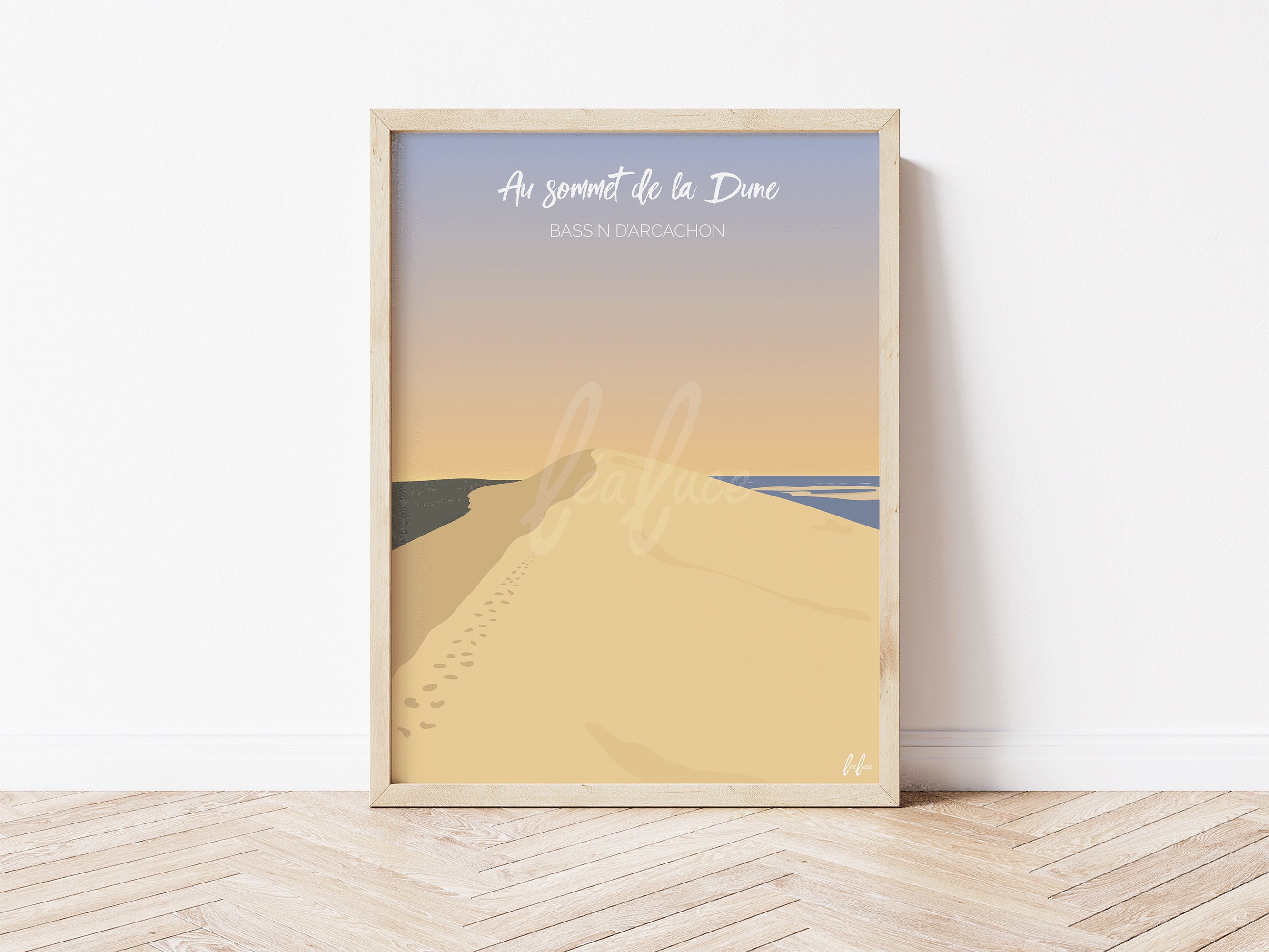 Affiche & Carte Postale - Au Sommet de La Dune Bassin d'arcachon