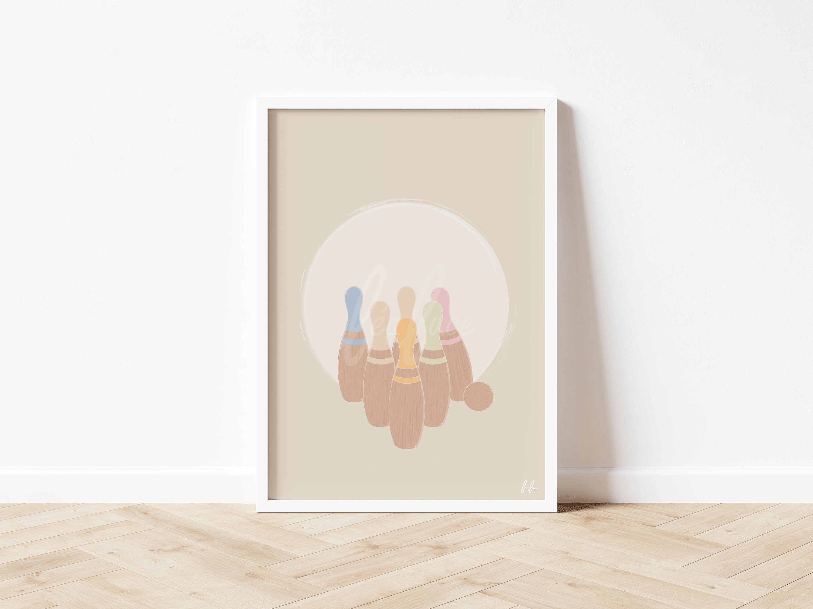 Affiche Enfant Jeu de Quilles