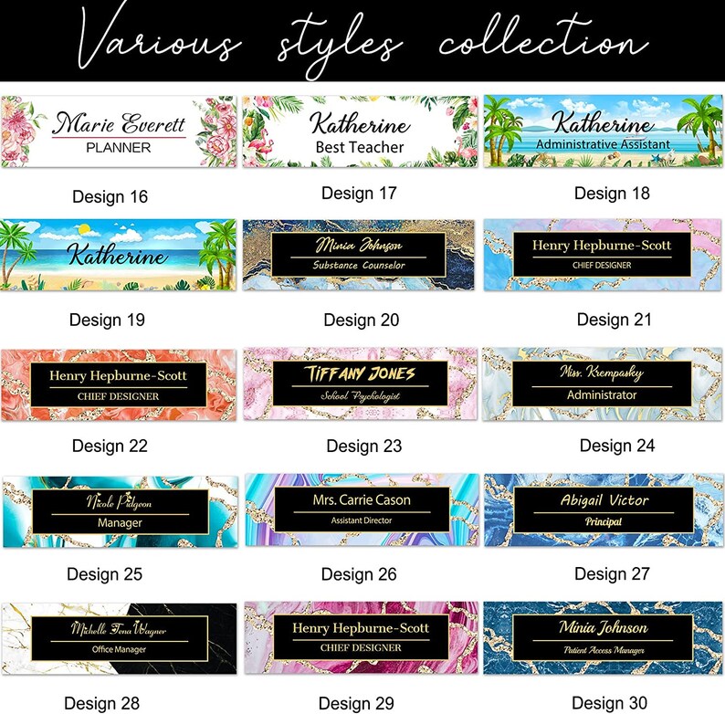 Personalized Desk Name Plate for Teachers Custom Name Plaque Etsy