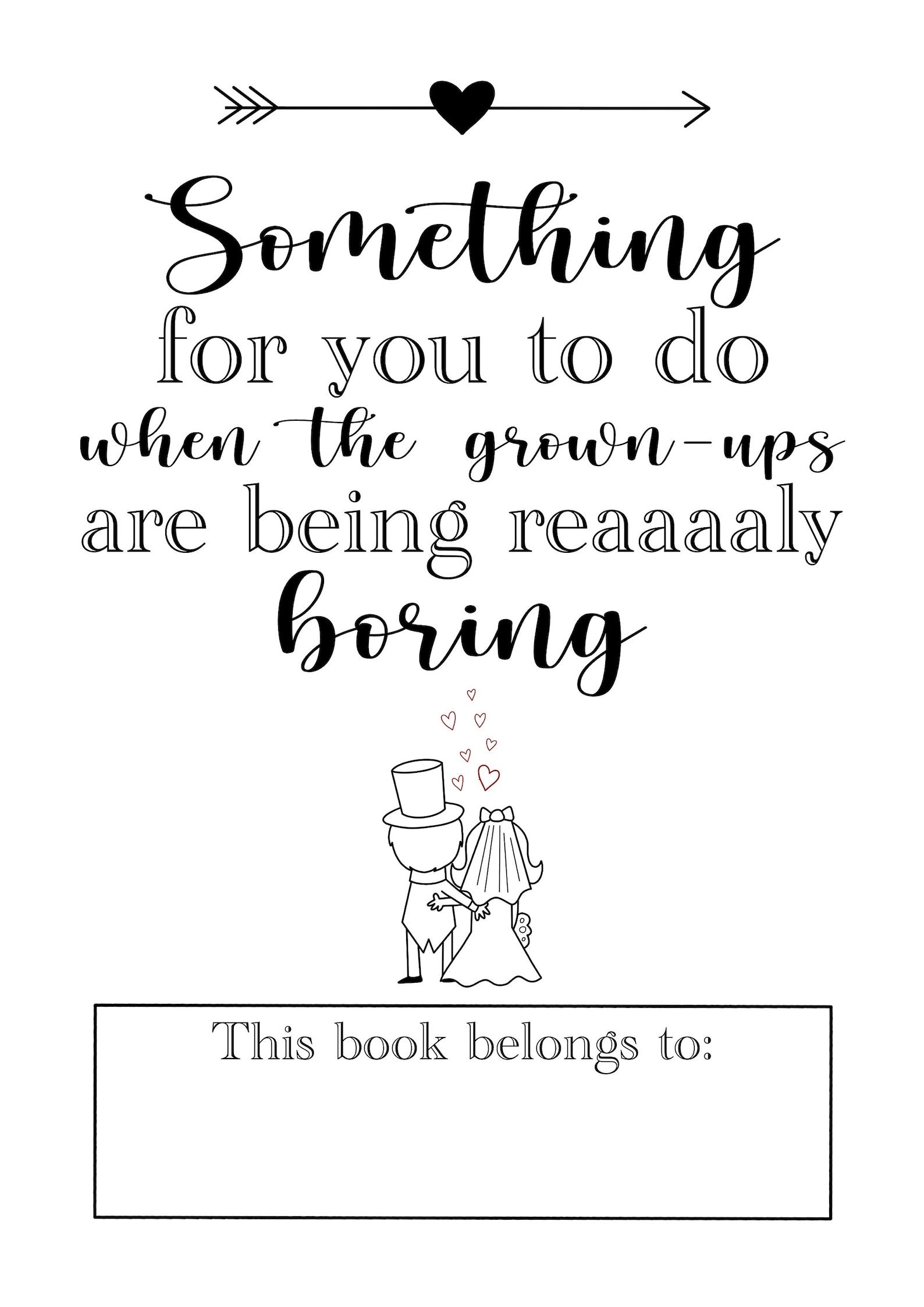Printable Wedding Activity Book | Commercial Use | Digital Download ...