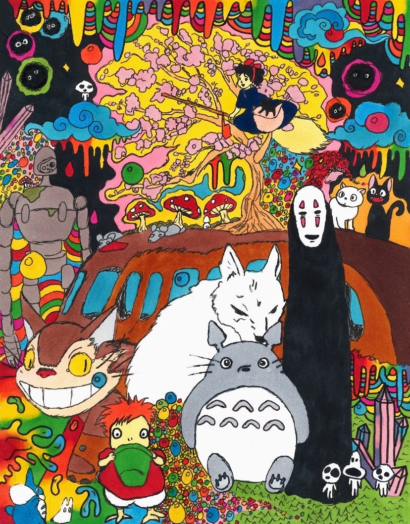 Studio Ghibli Movies Poster Etsy