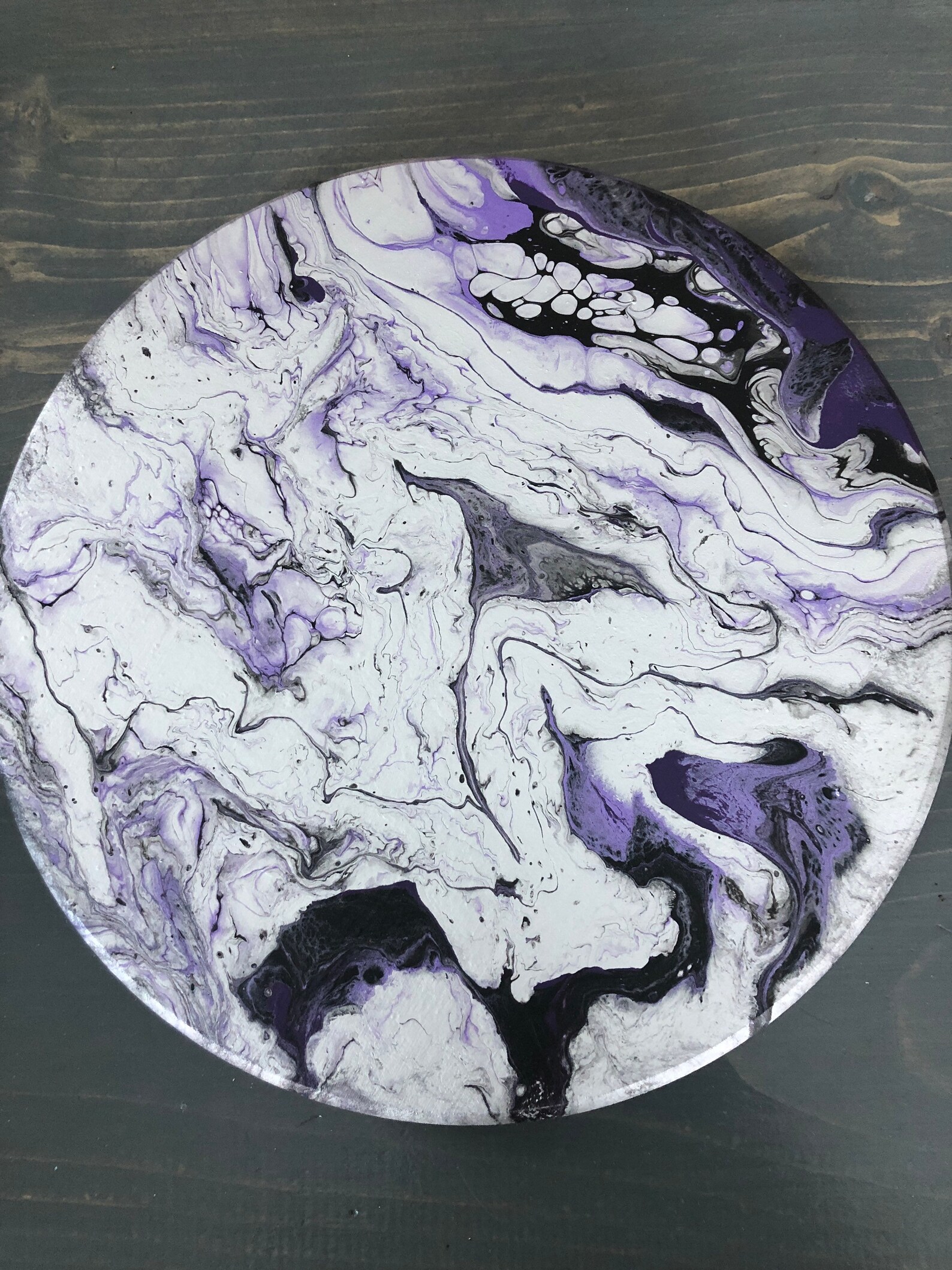 Poured Paint Lazy Susan Etsy