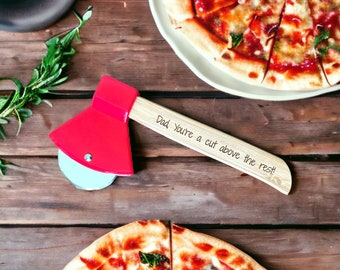 Personalized Axe Shaped Pizza Cutter - Personalized Housewarming gift - Gift for dad - Fun Pizza cutter - Unique Gift