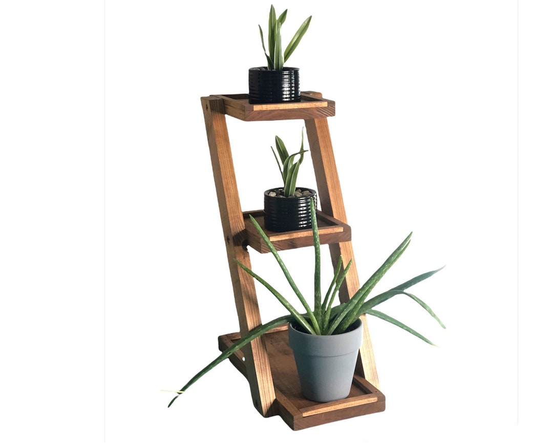 Cedar Plant Stand, Plant Holder, Countertop Plant Stand, 3 or 4 Plant