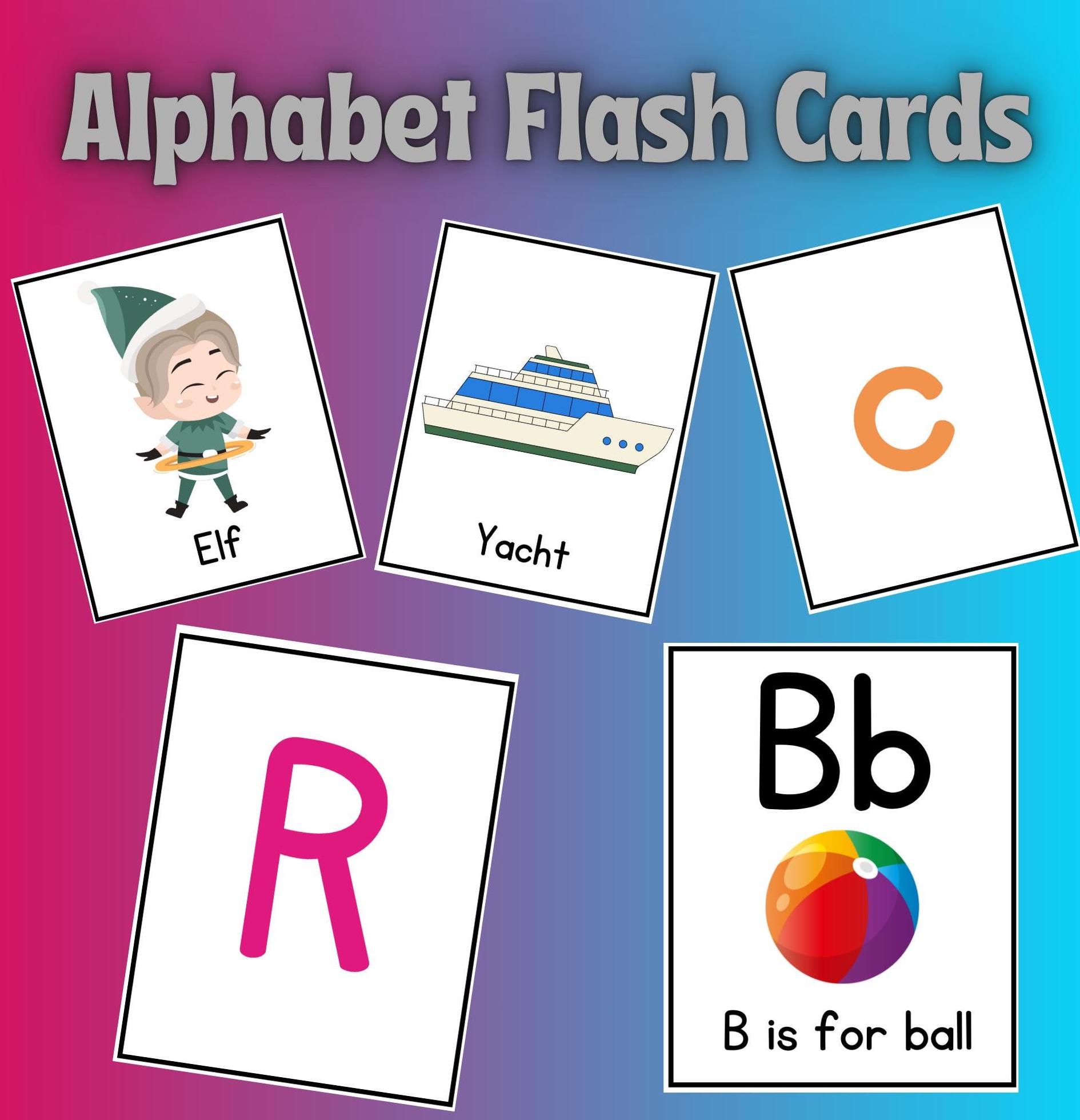 alphabet-flash-card-bundle-printable-flash-cards-alphabet-cards-picture-alphabets-a-to-z-upper-lower-case-abc-printable-flash-cards-etsy for Free Printable Abc Flash Cards Alphabet Flash Card Bundle, Printable Flash Cards, Alphabet Cards, Picture Alphabets, A to Z Upper & Lower Case, ABC Printable Flash Cards - Etsy for Free Printable Abc Flash Cards