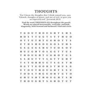 Bible Word Hunt, Bible Printable, Bible Word Search Printable, Bible Game for Adults and Teens, Christian Word Search, Bible Puzzles