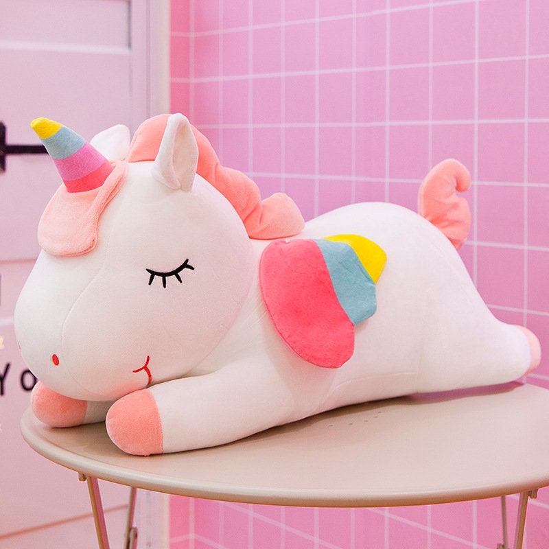 sleeping unicorn soft toy