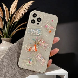 Cartoon schattige kleurrijke snoepjes telefoonhoesje voor iPhone 16e 15 14 13 Pro max, Samsung S25 Edge S25 Ultra A56 Z Fold 6, hoesje voor Google Pixel 9A 9 Pro