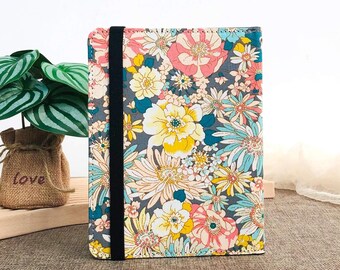 Funda de tela con diseño de flores para Boox Go Color 7, Go 6, Boox Leaf 3C, Boox Poke 6S, Boox Poke4 Lite, Tolino Shine 5 2024, Vision Color 2024 y funda Shine Color.