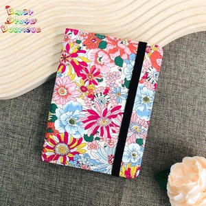 Coque en tissu fleurs colorées pour Kobo Clara Color 2024, Clara BW 2024, Clara 2E, Balance Color, Kobo Libra 2, Nia 2020, Balance H2O, Clara HD