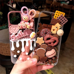 Ręcznie robione etui 3D w stylu 12 kremowe na iPhone'a 16e 15 14 13 Pro max, etui Samsung S25 Edge S25 Ultra A56 Z Fold 6, etui Google Pixel 9A 9 8 pro