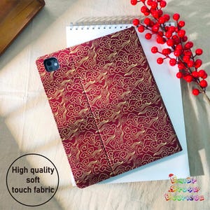 Japanese style fabric ipad case with auto sleep wake up for iPad 11th 2025 11&quot;, iPad Air 11‘’ 13‘’2025 case, iPad Pro 11&quot; 13&quot; 2024 case