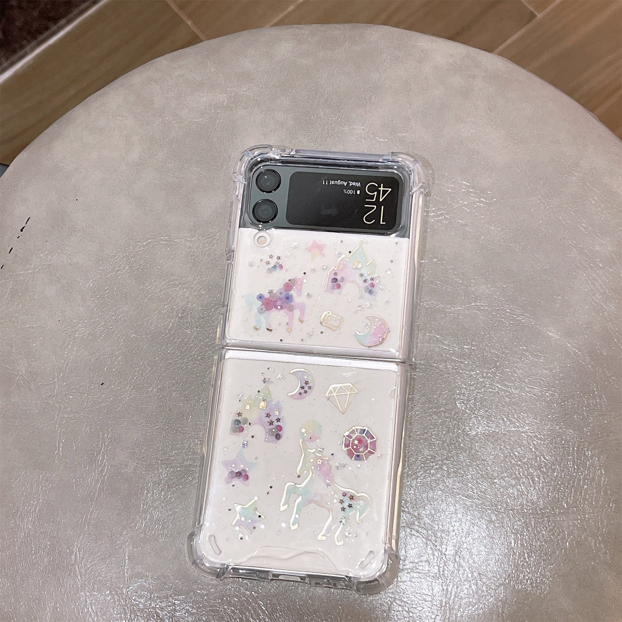 Simply Cream- Quilted Samsung Galaxy Z Flip 5 Case