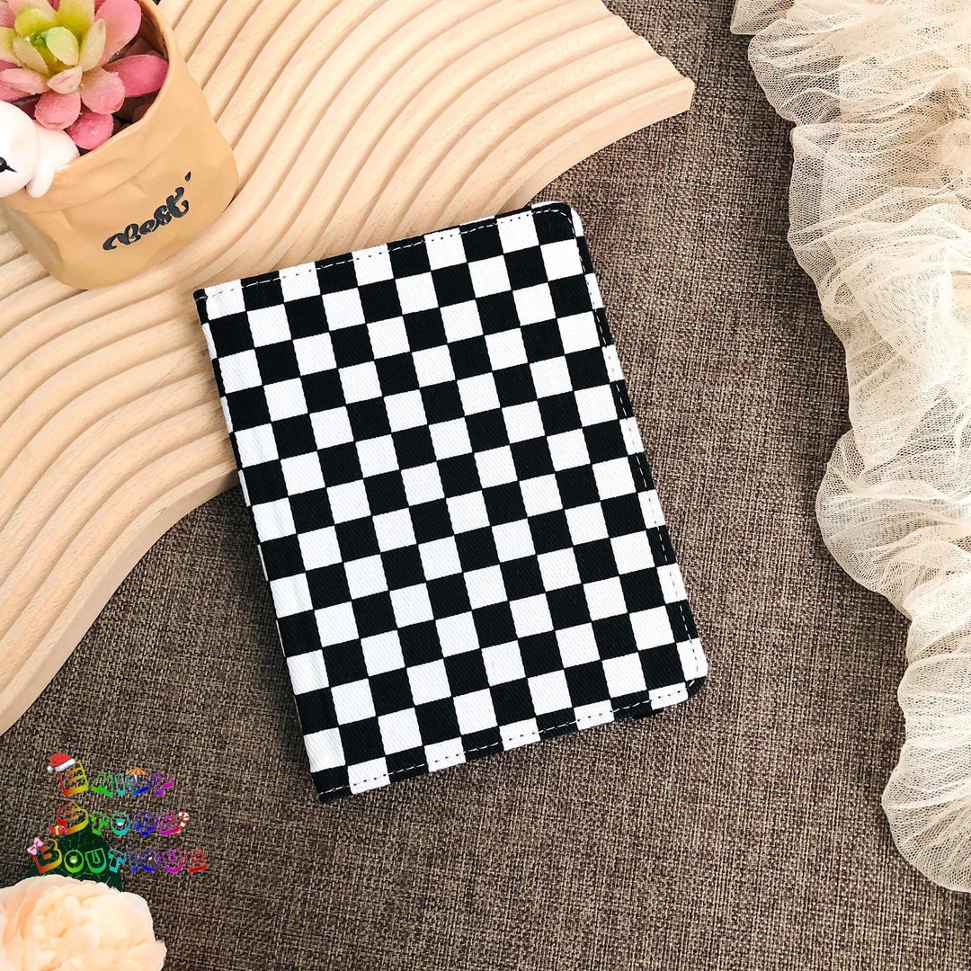 Black and White Plaid Fabric Case for Kindle Paperwhite 12th,kindle 6 ...