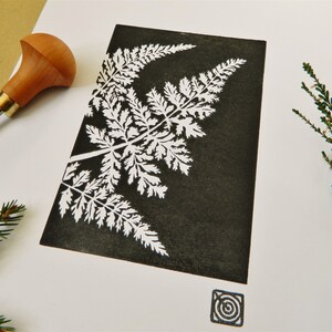 Fern Handmade Original Lino Print image 5