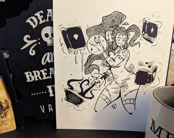 Sorcery Print, Saucy Sorcery Art Print 8.5x11"