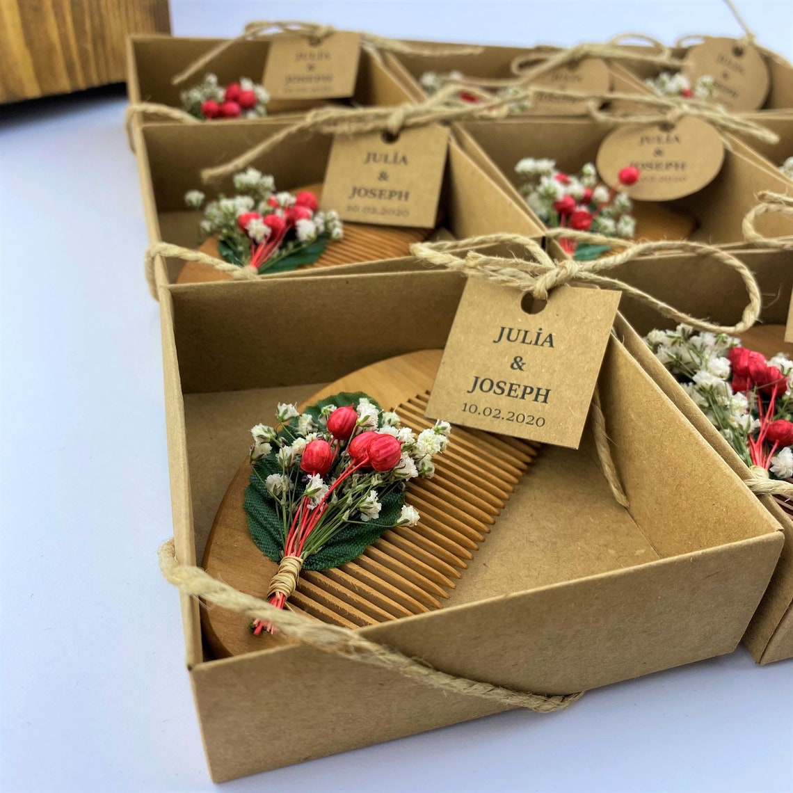 Bridal Combs Small Wedding Gifts Floral Ornaments Gift Etsy