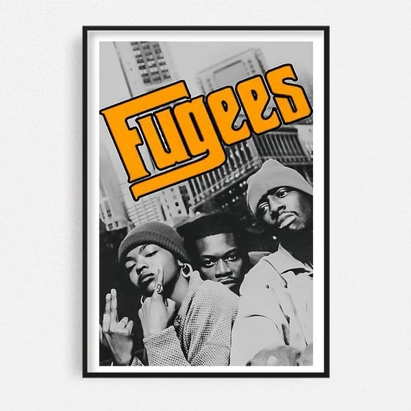 VINTAGE FUGEES POSTER download - 90's Hip Hop