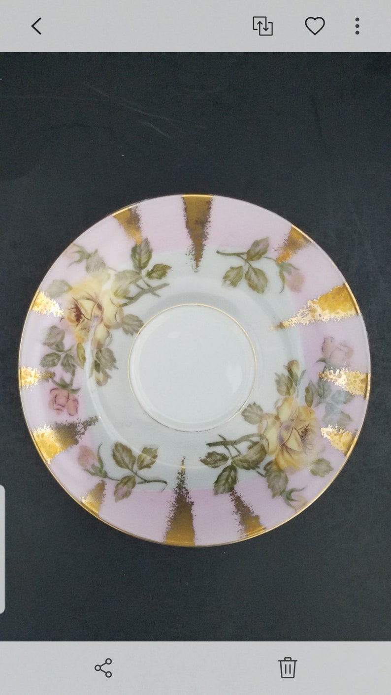 Vintage Footed China Tea Cup and Saucer Royal Sealy Made in Etsy