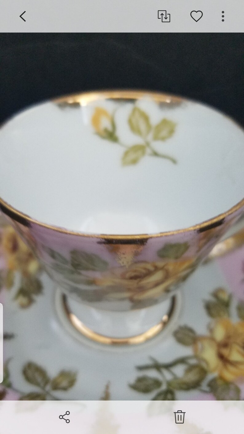 Vintage Footed China Tea Cup and Saucer Royal Sealy Made in Etsy