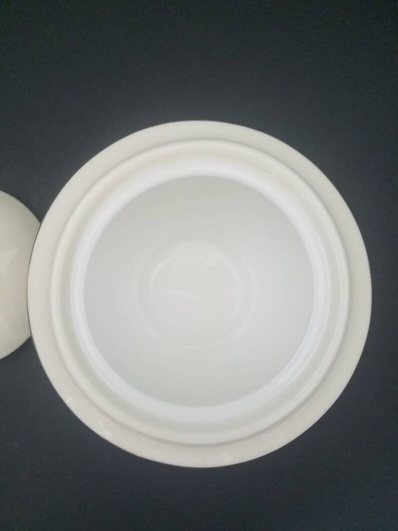 Vintage Villeroy and Boch Porcelain Footed Sugar Bowl Ivory Etsy