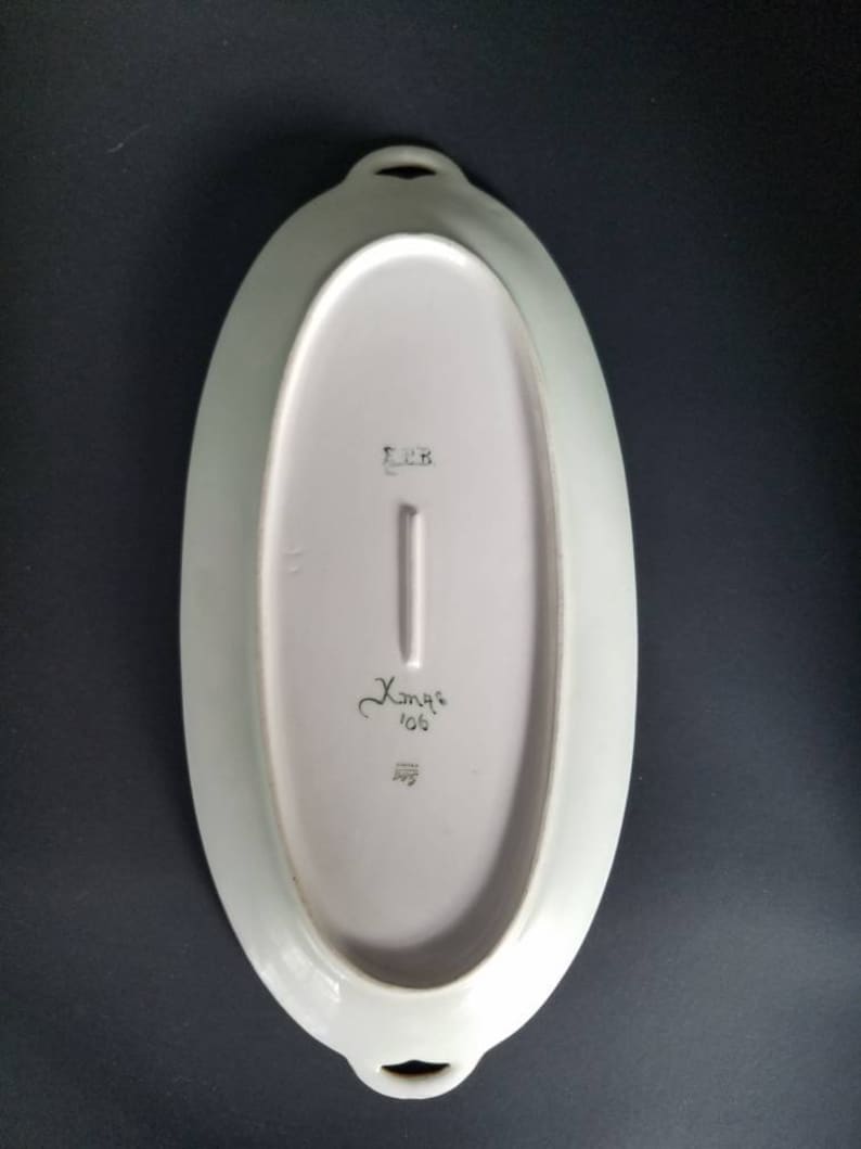 Antique GDA Limoges France Oval Serving Platter Hand Painted Etsy