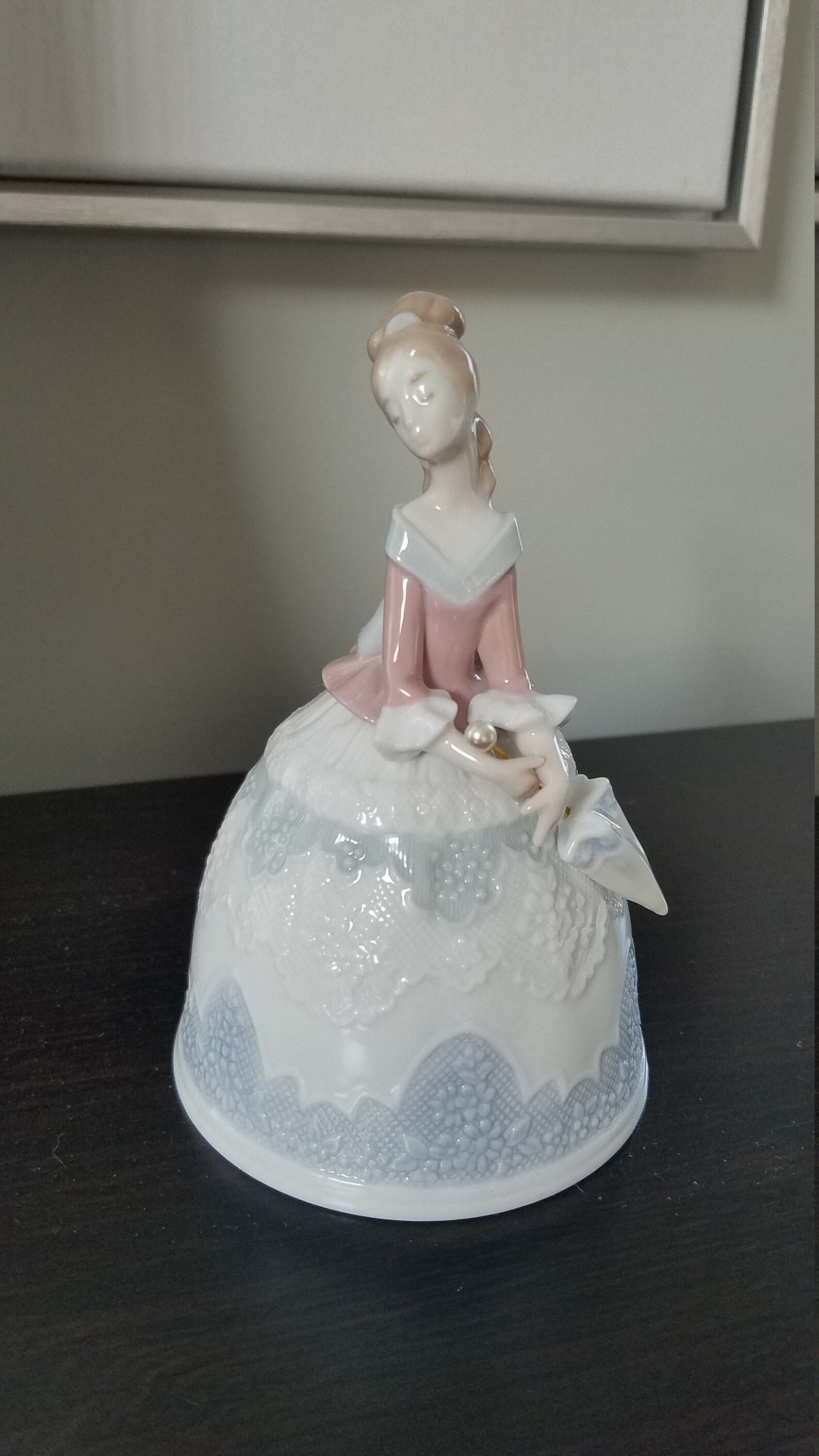 Lladro Bell Sounds of Summer. Porcelain Lladro Figurine Girl With an Umbrella. 19932002