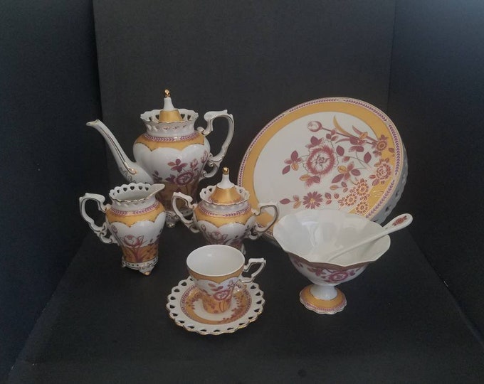 Antique Vintage Nippon Chocolate Set of 13. Chocolate Pot With Etsy