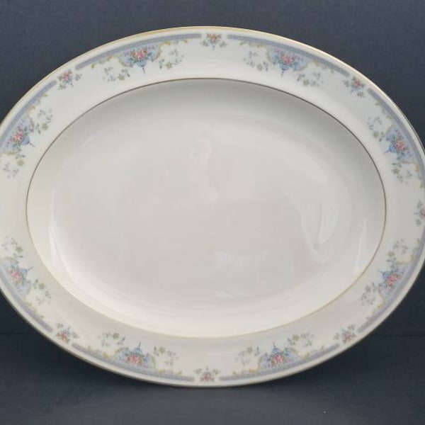 Vintage Bone China Oval Serving Platter Royal Doulton Juliet The Romance '' 13.5 in. England China Tableware.