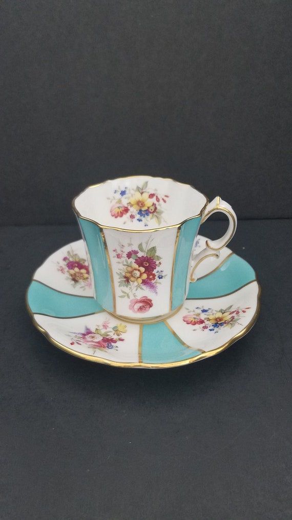 Hammersley Bone China Teacup and Saucer. Vintage English Etsy