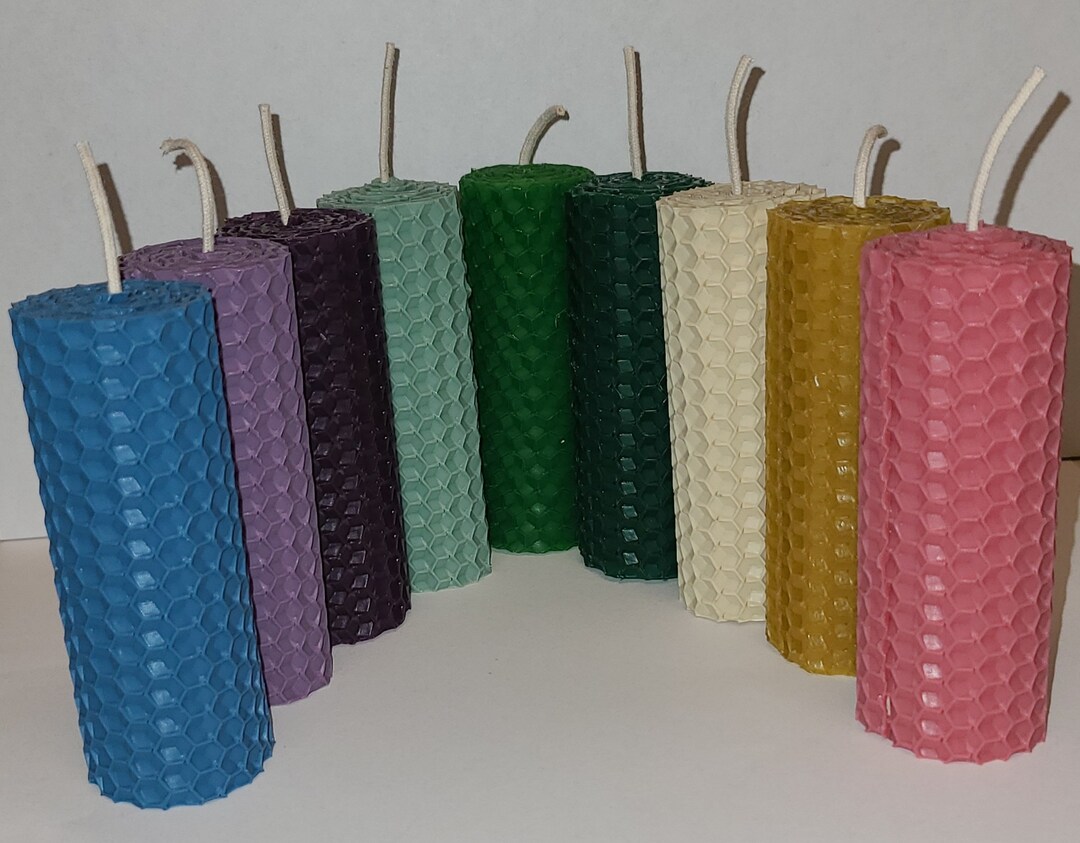 Handrolled 100 Beeswax Candles. Etsy
