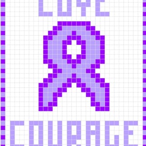 All Cancer C2C Crochet Graph and Written Pattern