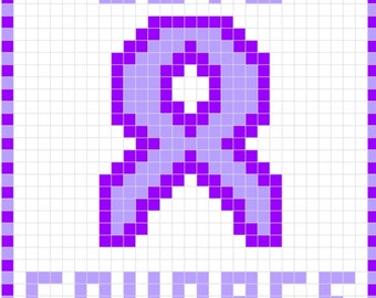 All Cancer C2C Crochet Graph and Written Pattern