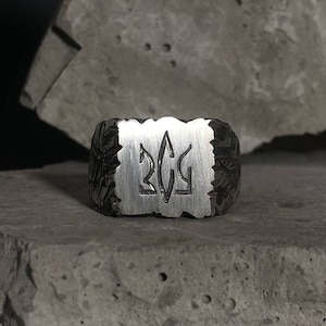 Ukrainischer Silberring, Armeen der Ukraine, Ukrainischer Schmuck, Ukrainisches Produkt, Unisex Ring, Ukrainisches Symbol, 925er Silber Unisex Ring