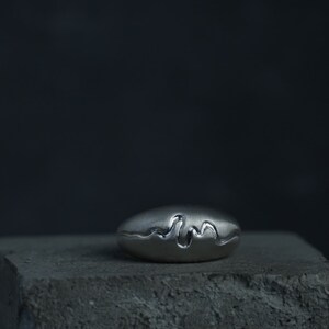Handmade 925 Silver Ring, Unique design Ring, Unisex Ring, Gift for woman, Unisex Jewelry, River Ring, Mythology Jewelry, Nature Ring image 5