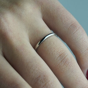 Mila Kunis Platinum Ring, Platinum Wedding Band, Super Skinny Platinum Ring, Thin 950 Solid Platinum Ring, Women's Platinum Ring