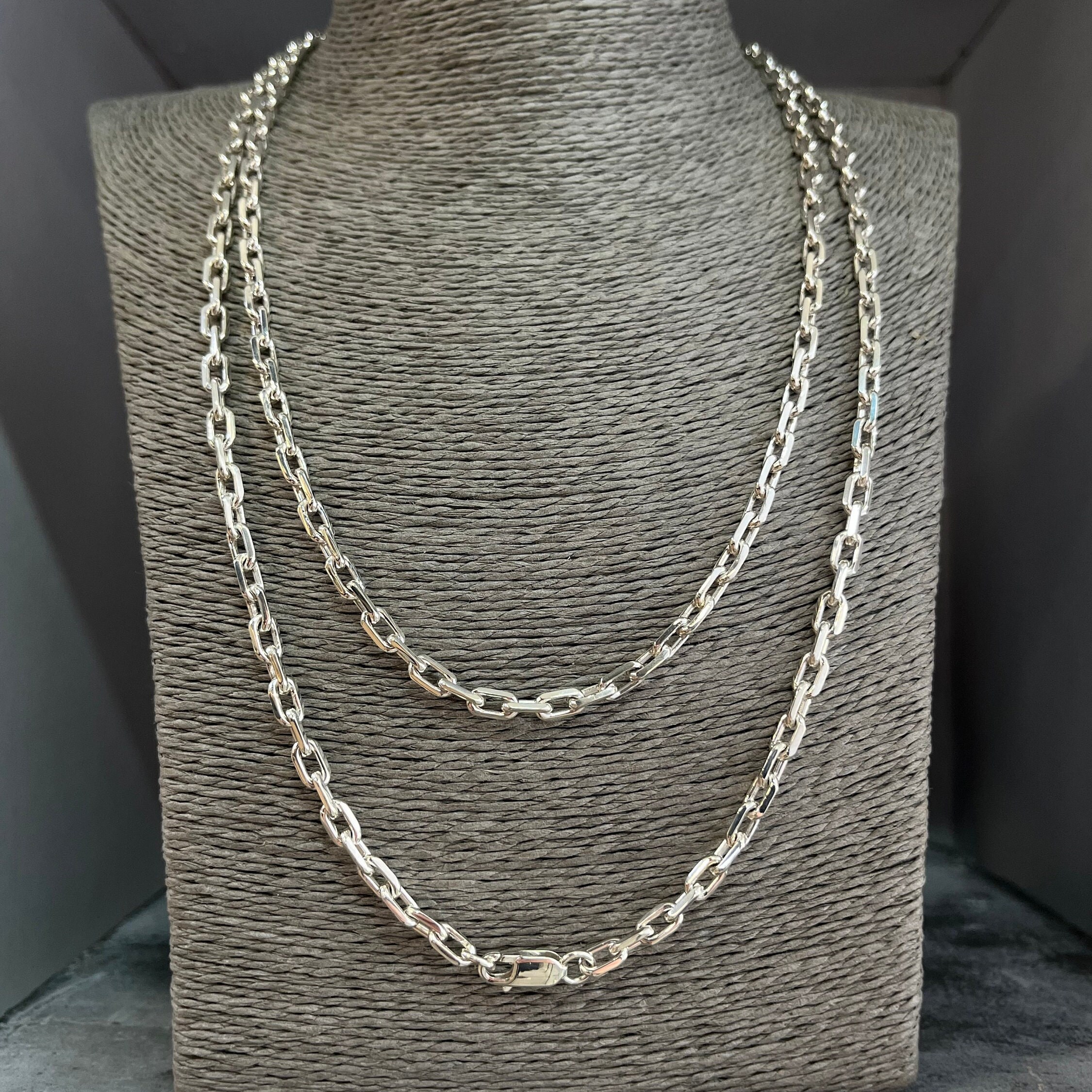 価格は安く Chain Silver Handmade Necklace, Gift Chain, Men's Silver 925 ベース