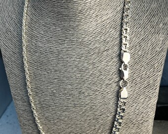 Handmade Silver Chain Necklace, 925 silver Men's Chain, gift for men,  brutal men's necklace, Birthday gift for him, Unisex chain necklace