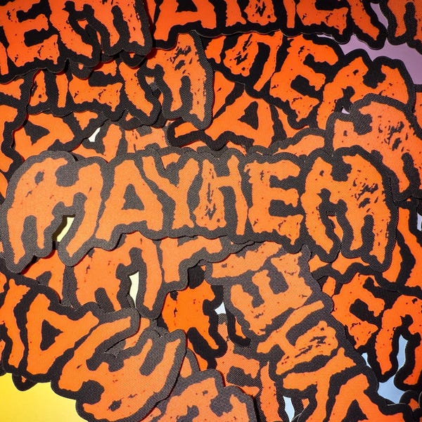 Lady Gaga MAYHEM - mesh vinyl sticker (6")