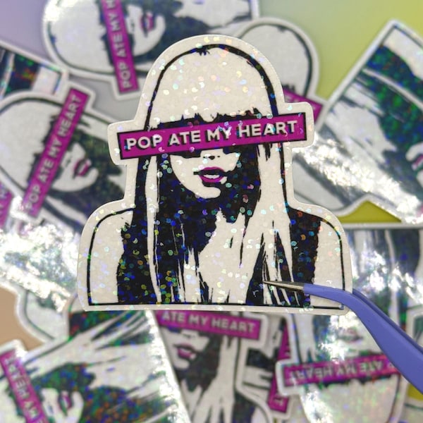 Lady Gaga Candy Warhol - holographic vinyl sticker