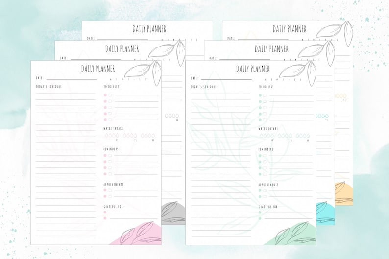 Printable and Fully Customizable Planner Pack COMPLETE Etsy Canada