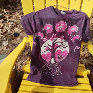 SM Organic Preshrunk Handmade Batik tee shirt:  size small