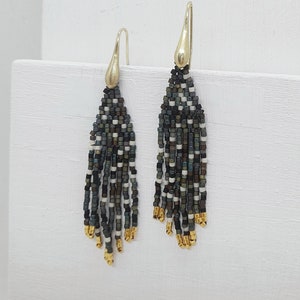 Handmade Miyuki Beaded Earrings,Colorful Beaded Earrings,Handwoven Earrings,Womens Earrings,Boho Earrings