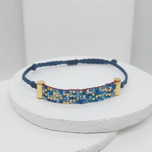 Handmade Miyuki Beaded Bracelet,Colorful Beaded Bracelet, Handwoven Bracelet,Adjustable Bracelet,Womens Bracelet,Boho Bracelet