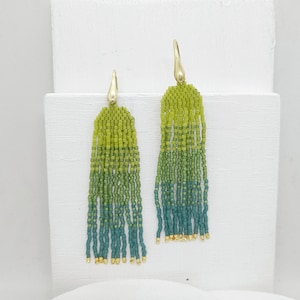 Handmade Miyuki Beaded Earrings,Colorful Beaded Earrings,Handwoven Earrings,Womens Earrings,Boho Earrings