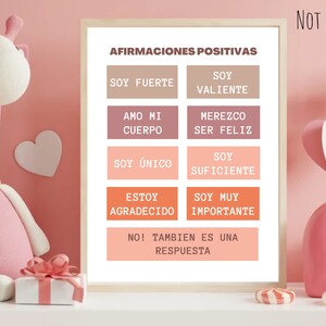 Affirmations for Kids, afirmaciones para niños, kids room decor, Playroom decor.
