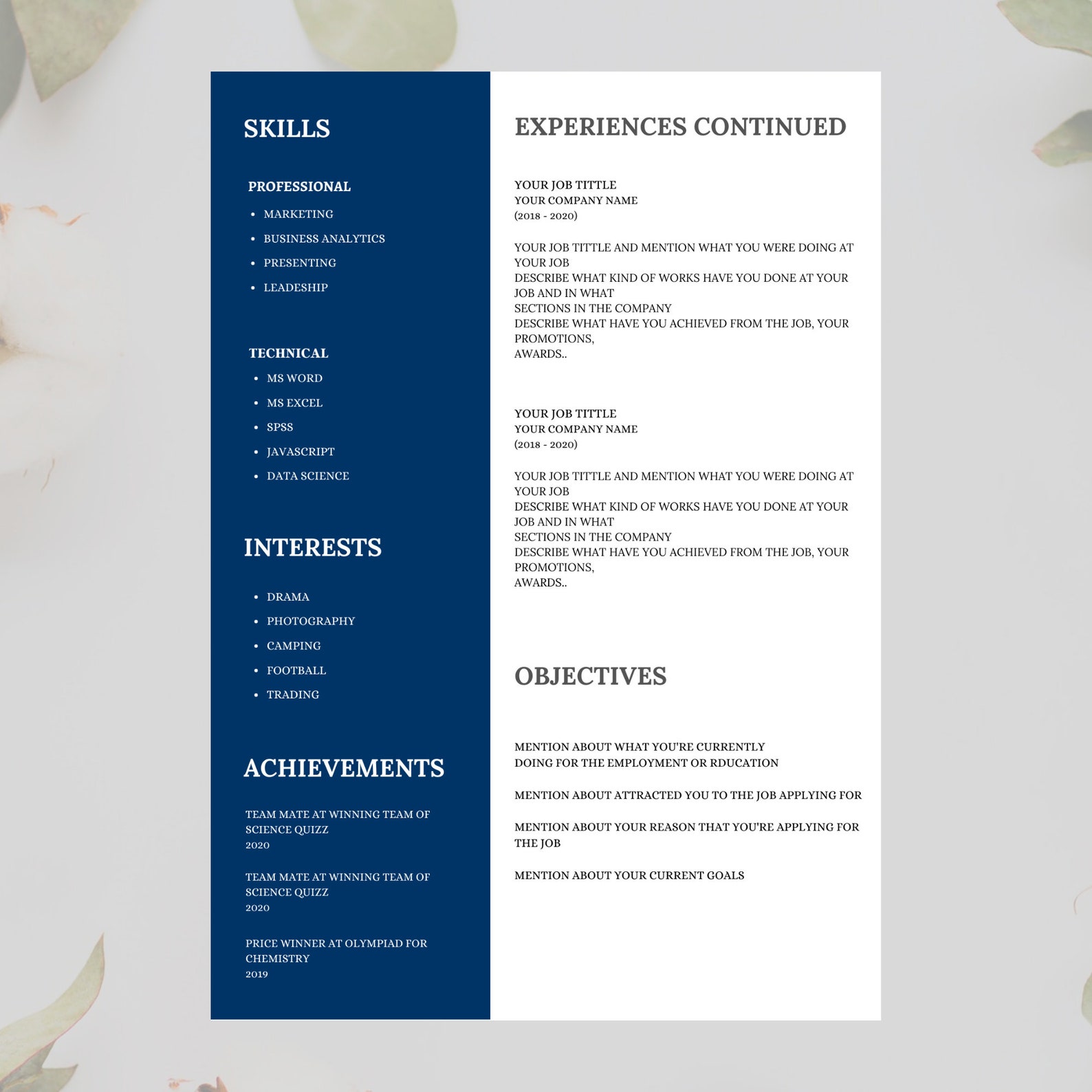 resume-template-for-canva-professional-resume-template-and-etsy