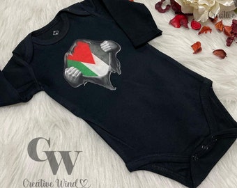 Palestinian at the core girl onesies