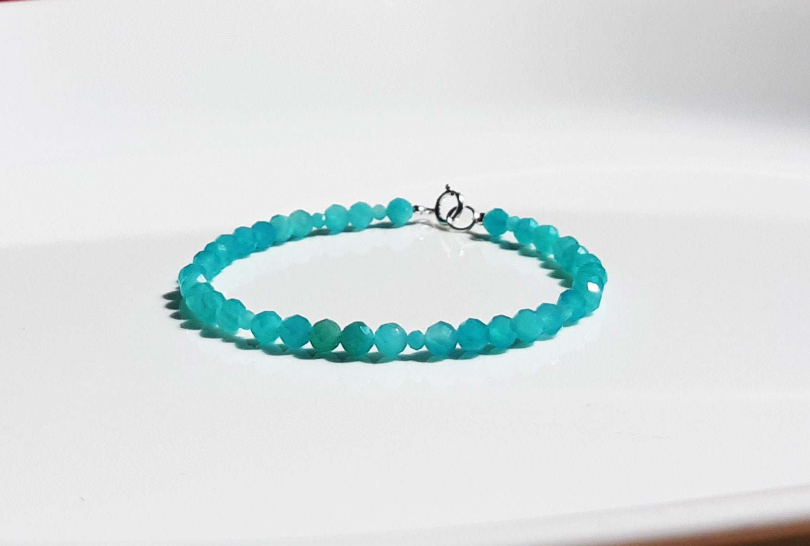 Amazonit Armband / natürliche Amazonit Perlen Armband / Etsy